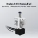 Hotend Kit for Ender-5 S1 Silver Metal Titanium Alloy+Copper Throat Fast Printing 3D Printer Parts Accessories