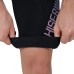 HISERWA Men Cycling Bib Shorts 7 Horus Pro Elastic Interface Pad Classic Black/Grey Cycling Shorts Culotte Ciclismo Hombre