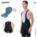 HISERWA Summer Men Cycling Bib Short Italy 6 Hour Ride Pad Cycling Bib Shorts High Quality MTB Bicycle Tights With Four Pockets