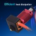 Ender-3 CR10 J-head Hotend Kit Heat Block with Heater Thermistor For Ender3 V2/CR10S Pro/CR10 V2 Hot End Nozzle 3D Printer Part