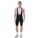 HISERWA Men Cycling Bib Shorts 7 Horus Pro Elastic Interface Pad Classic Black/Grey Cycling Shorts Culotte Ciclismo Hombre