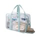 Waterproof Swimming Bag Beach Trip Carryon PVC Material Chinese Origin Cosmetic Toiletry Wash Bag with Handle Shoe Compartment