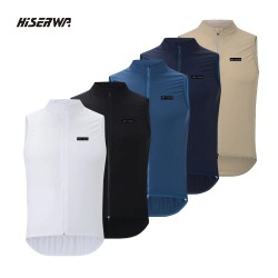 HISERWA Men Cycling Vest Lightweight MTB Road Bicycle Gilet Quick Dry Windproof Waterproof Cycling Vest Breathable Bike Jacket