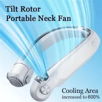 2400mAh Neck Hanging Small Fan Blade Hanging Neck Small Fan Rotor Hanging Neck Fan New Turbo Portable Cooling Fan USB Charging