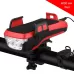Multifunction 4 in 1 Phone Holder Bicycle Bell Cycling Lamp Flashlight