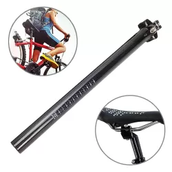 TOSEEK 3K Carbon Fiber Mountain Bike Road Bike Bicycle Seat Tube Seatpost Seat Fitting Seat Pole Bicycle Fittings