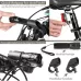 5W Mountain Bike Headlight Charging Zoom Glare Waterproof Flashlight Set Car Headlight and Taillight