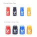 10 PCS EVERD ZH419 Mountain Road Bike Aluminum Alloy Air Mouth Cap Car Tire Dust Door Cover
