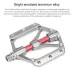 PROMEND PD-M82-TI 1 Pair Mountain Bicycle Titanium Alloy Shaft 3-Bearings Wide Pedals