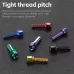 WEST BIKING 6pcs /Pack M5x18mm Titanium-Coated Bike Stem Screws for Mountain Bicycles