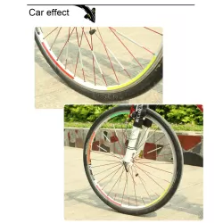 OQSPORT 12 PCS Bicycle Wheel Spoke Reflector Reflective Mount Clip Tube Warning Light Strip