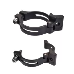 Bike Front Derailleur Clamp Straight Lock Turn to Clamp Converting Seat