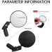 Bicycle Convex Rearview Mirror Large View 360 Degree Rotating Mirror