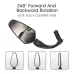 1 Pair WEST BIKING Bicycle Rearview Mirror Adjustable Mirror Mountain Bike Foldable Rearview Mirror