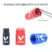 10 PCS EVERD ZH419 Mountain Road Bike Aluminum Alloy Air Mouth Cap Car Tire Dust Door Cover