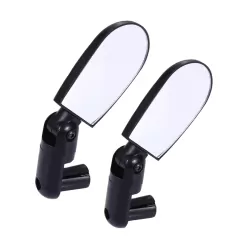 2 PCS Mini Universal Adjustable Rear View Mirror Rear Reflector for Bicycle or Mountain Bike