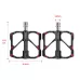 1 Pair PROMEND Titanium Axle Carbon Tube Bicycle Pedal Mountain Bike Road Bike 3 Palin Pedal PD-M86C-TI