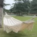 Double Outdoor Camping Tassel Canvas Hammock with Stick