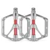 PROMEND PD-M82-TI 1 Pair Mountain Bicycle Titanium Alloy Shaft 3-Bearings Wide Pedals