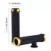 OQSPORT 2 PCS Bike Hand Grips Bilateral Lock Straight Barrel MTB Bicycle Anti-slip Handlebar Grips