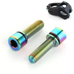 6 PCS Bicycle Accessories Titanium Bottle Cage Screw M5