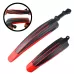 1 Set Dual Color Bicycle Mudguard Mountain Bike Fenders Set