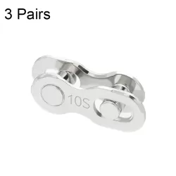 3 Pairs 10 Speed ZH405 Mountain Road Bicycle Chain Magic Buckle Chain Quick Release Buckle
