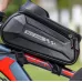 WEST BIKING 7 Inch Bike Top Tube Front Hard Shell Bag Touch Screen Waterproof Riding Gear Bag