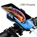 Multifunction 4 in 1 Phone Holder Bicycle Bell Cycling Lamp Flashlight