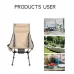 Outdoor Camping Aluminum Alloy Portable Folding Beach Chair