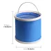 KANEED 11 Liter Gallon Oxford Cloth Scalable Foldable Convenient Water Bucket for Camping or Car Washing or Fishing or Hiking or Beach