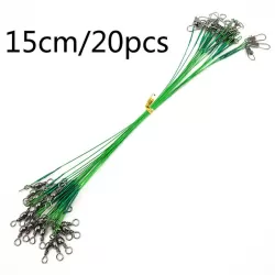20 PCS Luya Front Wire With Pin Wire Anti-bite Wire
