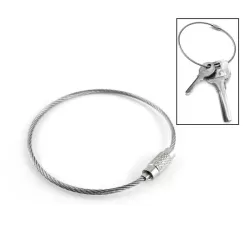 Outdoor Camping Multifunctional Steel Wire Rope Ring or Stainless Steel Wire Key Chain