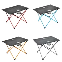 8249 Outdoor Ultra Light Aluminum Folding Table Small Portable Picnic Table