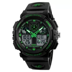 SKMEI 1270 Men Waterproof Dual Display Digital Watch Outdoor Sports Watch