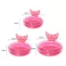 Inflatable Mermaid Shape Pool Home Children Baby Pink Round Swimming Pool Floating Air Cushion