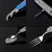 6-in-1 Stainless Steel Travel Camping Folding Cutlery Set