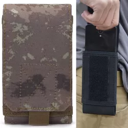 Stylish Outdoor Water Resistant Fabric Cell Phone Bag Camouflage