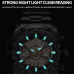 BINBOND S033 Hollowed Mechanical 30m Waterproof Luminous Quartz Watch Black Steel-Black-Rose Gold