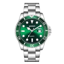 SANDA 1099 Steel Belt Electronic Watch Men Quartz Watch Simple Personalized Wristwatch