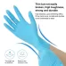 100pcs Blue Disposable Butyronitrile Gloves Housework Supplies