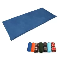 Aotu AT6109 Outdoor Camping Fleece Sleeping Bag for Adult  Random Color Delivery