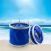 KANEED 11 Liter Gallon Oxford Cloth Scalable Foldable Convenient Water Bucket for Camping or Car Washing or Fishing or Hiking or Beach