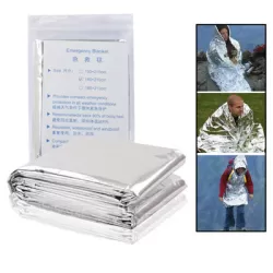 Compact Lightweight Aluminized Windproof Emergency Blanket