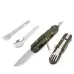Outdoor Camping Tableware Stainless Steel Folding Knife Fork and Spoon Combination Tableware