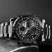 SKMEI 1389 Multifunctional Men Business Digital Watch 30m Waterproof Large Dial Wrist Watch with Stainless Steel Watchband