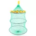 Outdoor Buoyancy Fishnet 3 Circle Fold Portable Fish Cage Multi-Float Sea Fishing Net