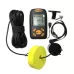 Portable Ultrasonic Fish Finder Water Depth and Temperature Fishfinder with Wired Sonar Sensor Transducer and LCD Display