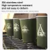 4pcs Outdoor Camping Folding Stainless Steel Water Cup Set