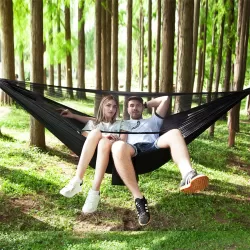 Portable Outdoor Parachute Hammock with Mosquito Nets